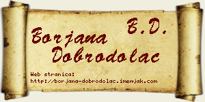 Borjana Dobrodolac vizit kartica